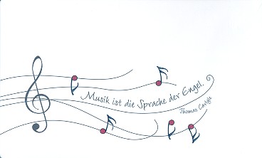 Frühstücksbrettchen Musik ist die Sprache