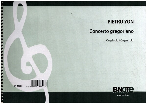 Concerto gregoriano für Orgel solo