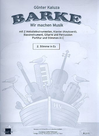 Barke für 2 Melodieinstrumente, Gitarre,