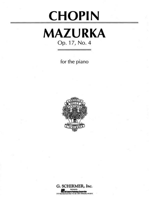 Mazurka op.17,4