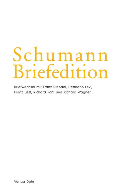 Schumann-Briefedition Serie 2 Band 5