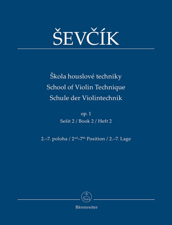 Schule der Violintechnik op.1 Band 2
