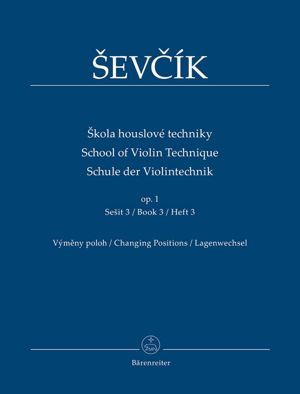 Schule der Violintechnik op.1 Band 3
