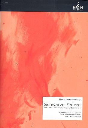 Schwarze Federn für Gesang (mittel)