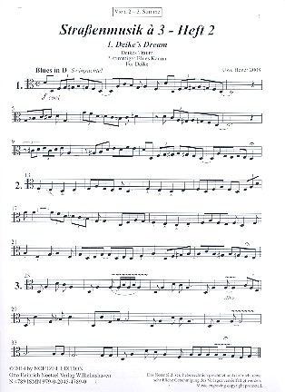 Straßenmusik à 3 Heft 2 - Klezmer, Blues, Ragtime und Latin-Folk