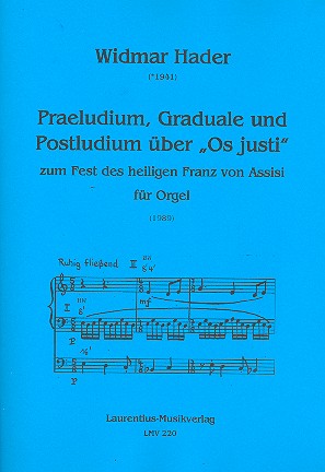 Präludium, Graduale und Postludium über Os justi