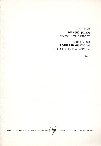 4 Mishnayoth for mixed chorus