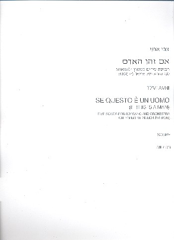 Se questo è un uomo 5 songs