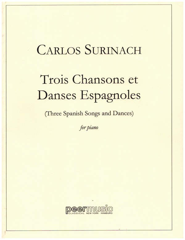 3 chansons et danses espagnoles