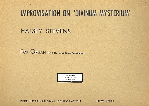 Improvisation on Divinum mysterium