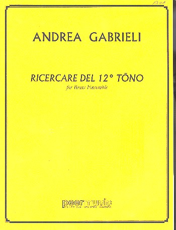 Ricercare del 12 tono no.2