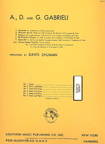 Canzon septimi toni no.1