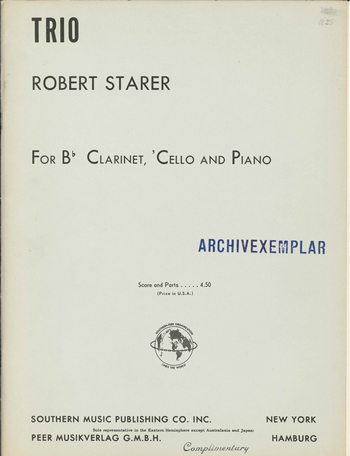 Trio for clarinet, violoncello