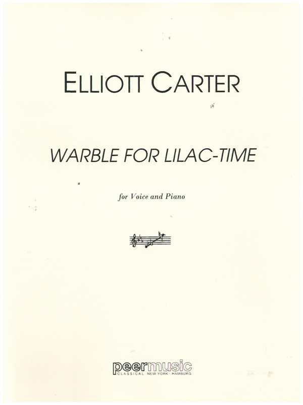 Warble for Lilac-Time