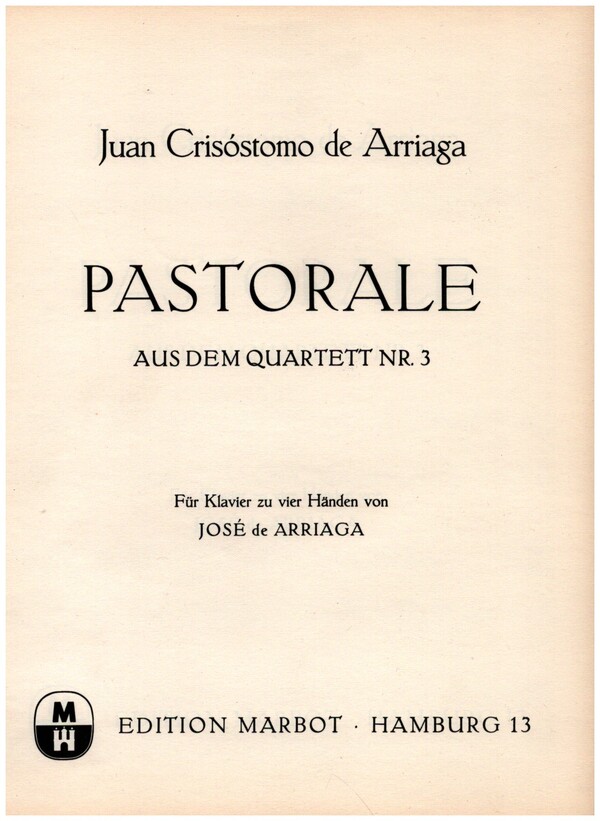 Pastorale aus dem Quartett  Nr.3