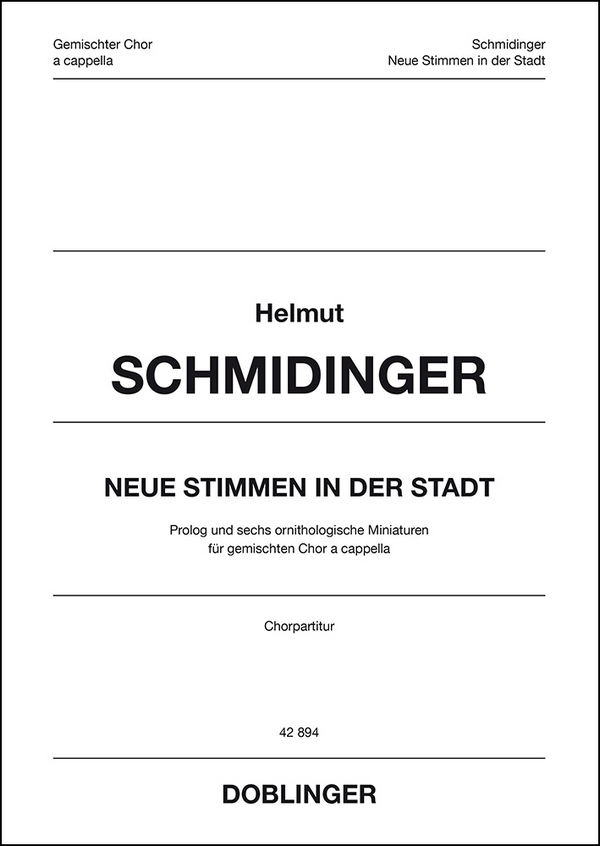 Neue Stimmen in der Stadt
