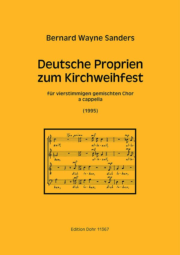 Deutsche Proprien zum Kirchweihfest