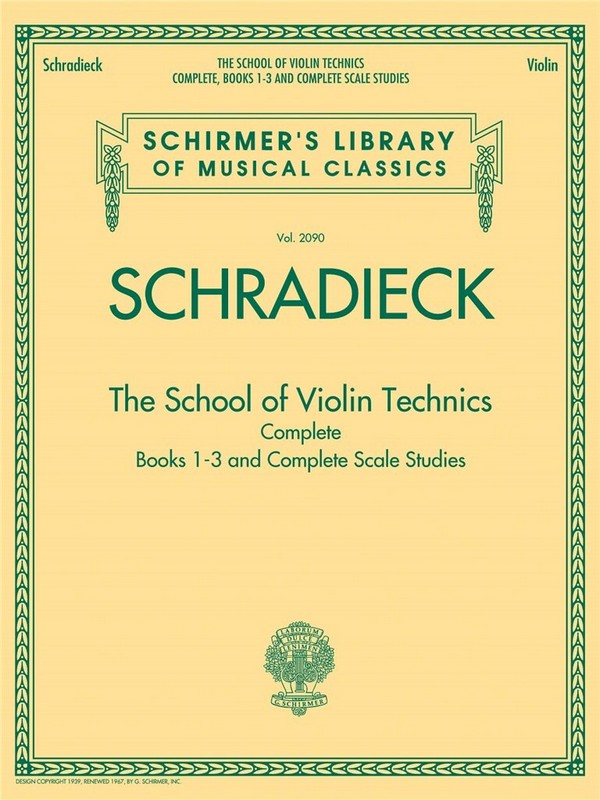 The School of Violin-Technics Books 1-3 and complete Scale Studies