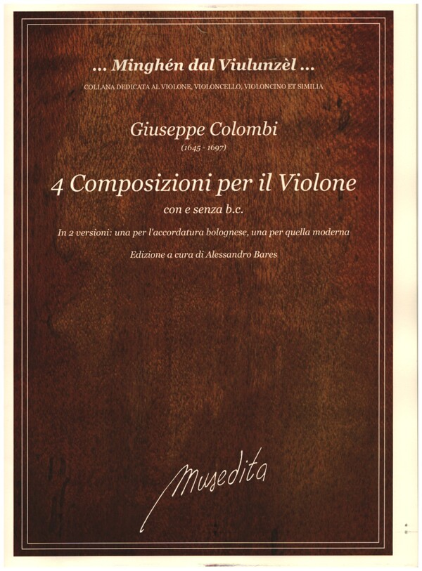4 Composizioni per violone con e senza Bc