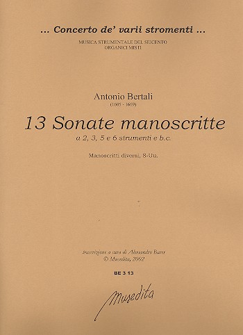 13 Sonate manoscritte