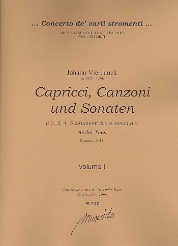 Capricci, Canzoni und Sonaten