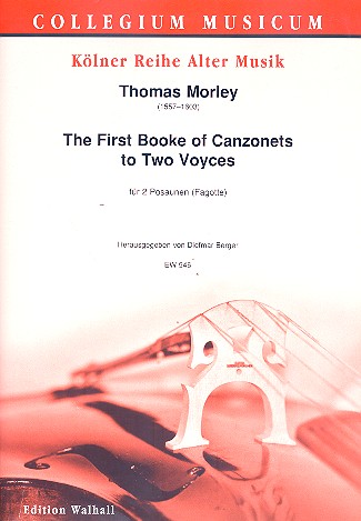 The first Booke of Canzonets to 2 Voyces
