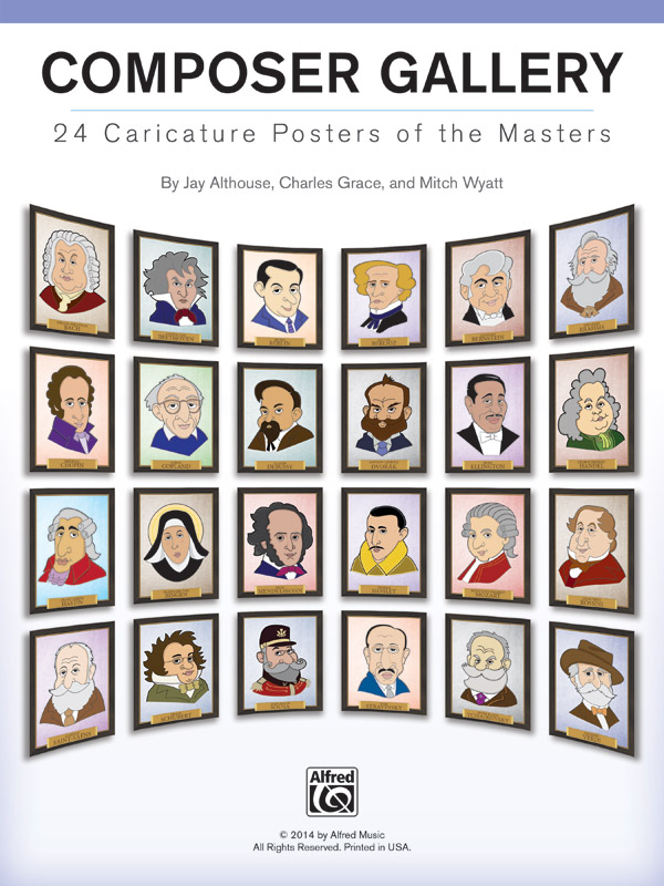 Composer Gallery 24 Caricature Posters of the Masters
