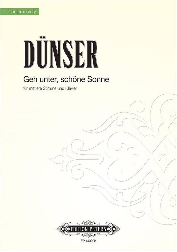 Geh unter schöne Sonne