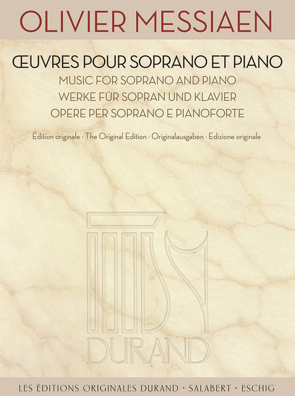 Oeuvres pour soprano et piano