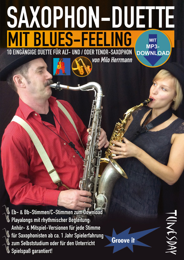 Saxophon-Duette mit Blues-Feeling (+mp3 download)