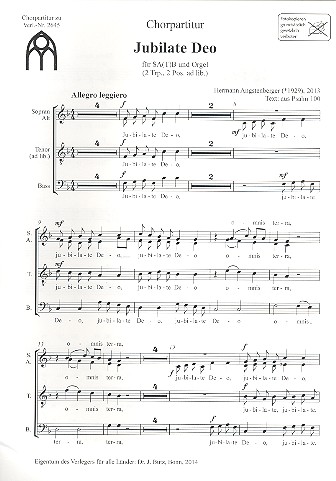 Jubilate Deo