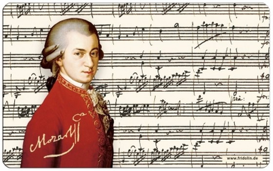 Frühstücksbrettchen Mozart