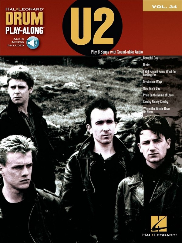 U2 (+CD): Drum playalong vol.34