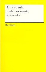 Froh zu sein bedarf es wenig 