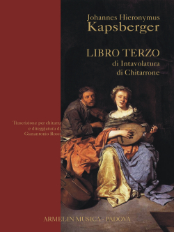 Libro terzo di intavolatura di chitarrone