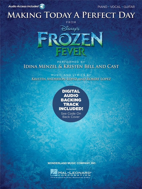 Making today a perfect Day (from Frozen fever) (+audio access):