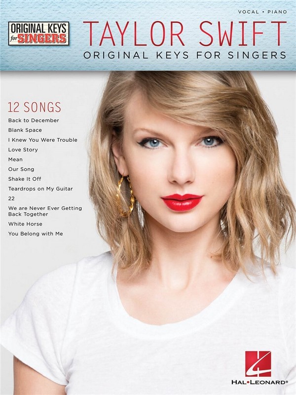 Taylor Swift: Original Keys for Singers