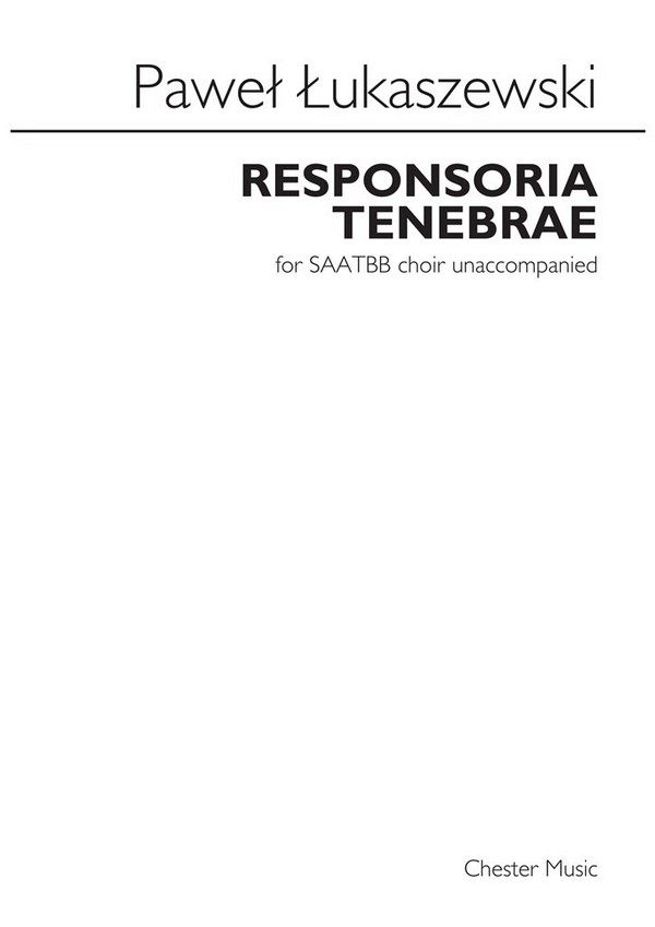 Responsoria tenebre