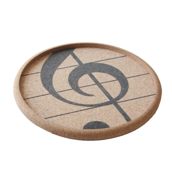 Tablett Kork Violinschlüssel 30 cm