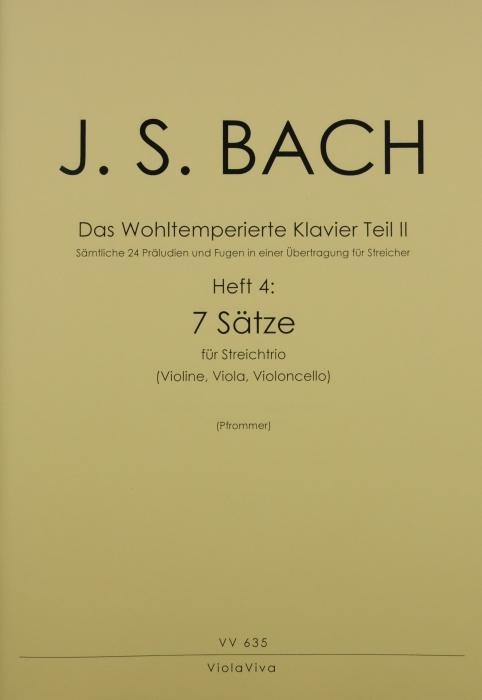 Das Wohltemperierte Klavier Teil 2 Band 4