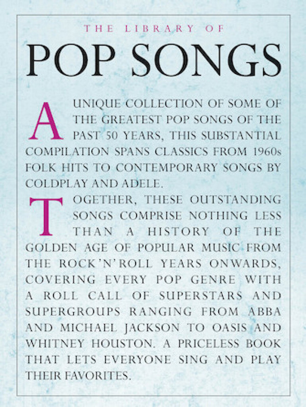 The Library of Pop Songs: