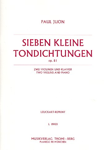 7 kleine Tondichtungen op.81