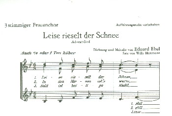 Leise rieselt der Schnee