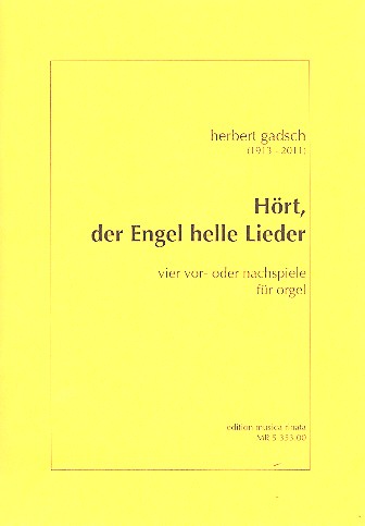 Hört der Engel helle Lieder