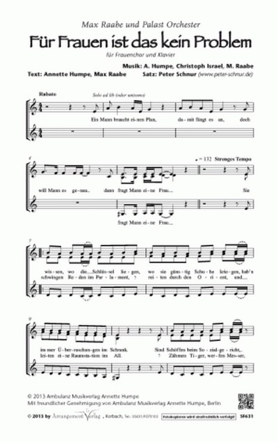 Für Frauen ist das kein Problem