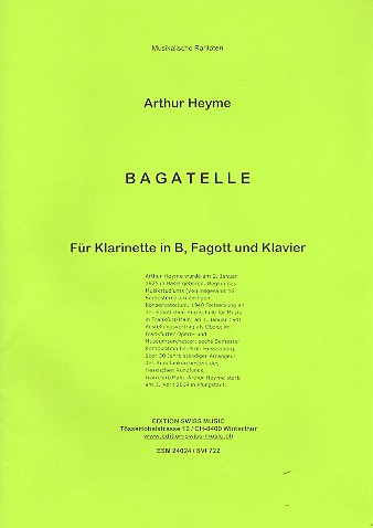 Bagatelle für Klarinette, Fagott und Orchester