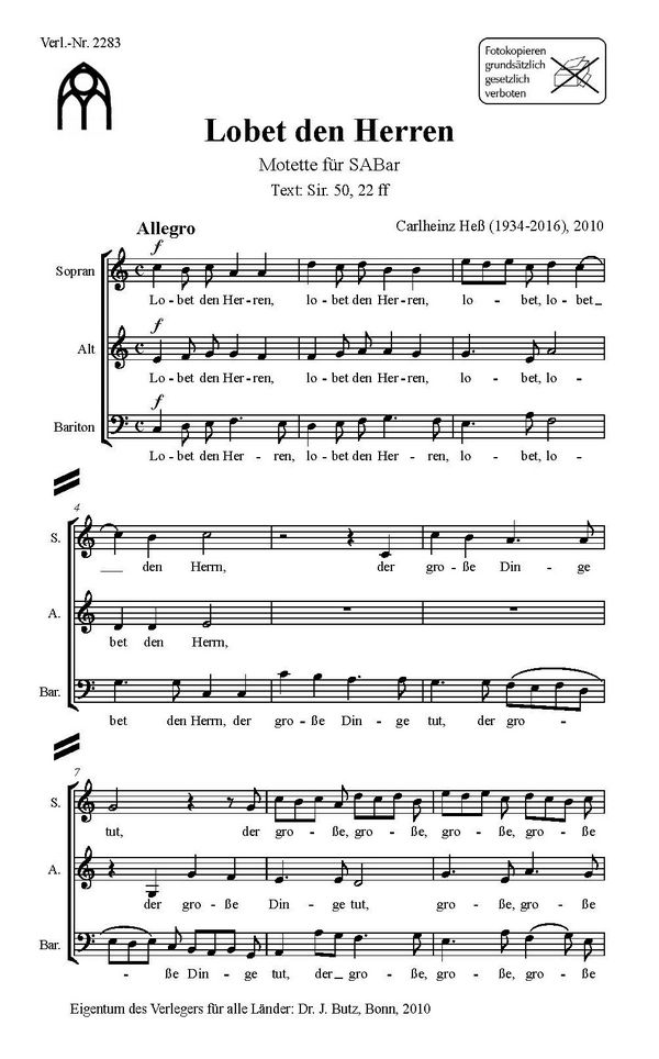 Lobet den Herrn