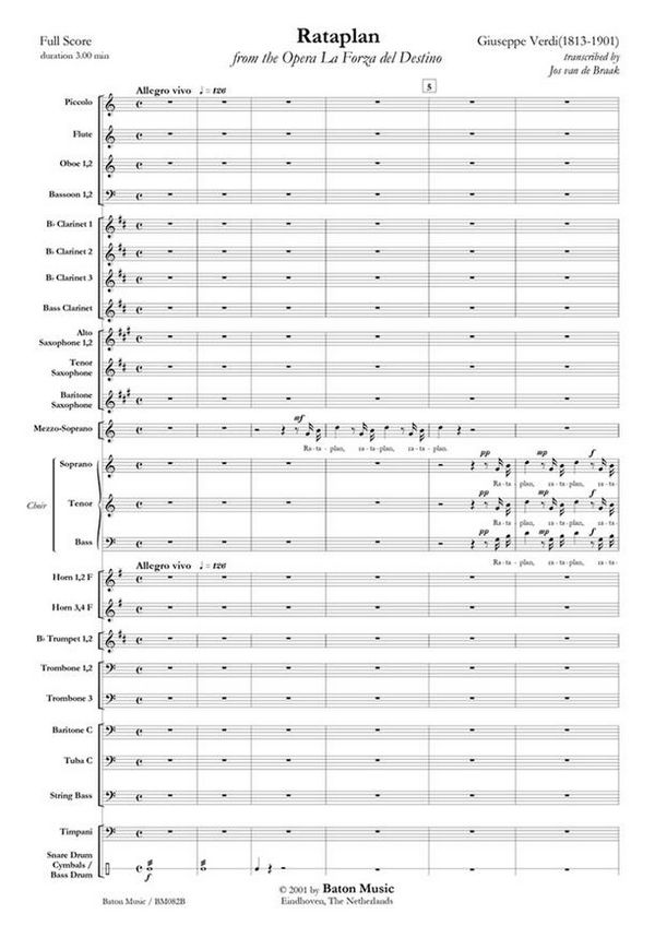 Giuseppe Verdi, Rataplan