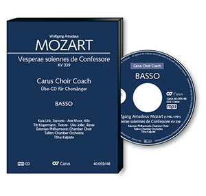 Vesperae solennes de confessore KV339 - Chorstimme Bass