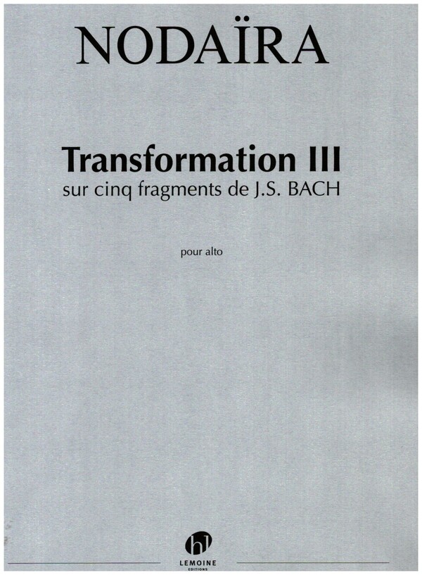 Transformation III sur cinq fragments de J.S. Bach